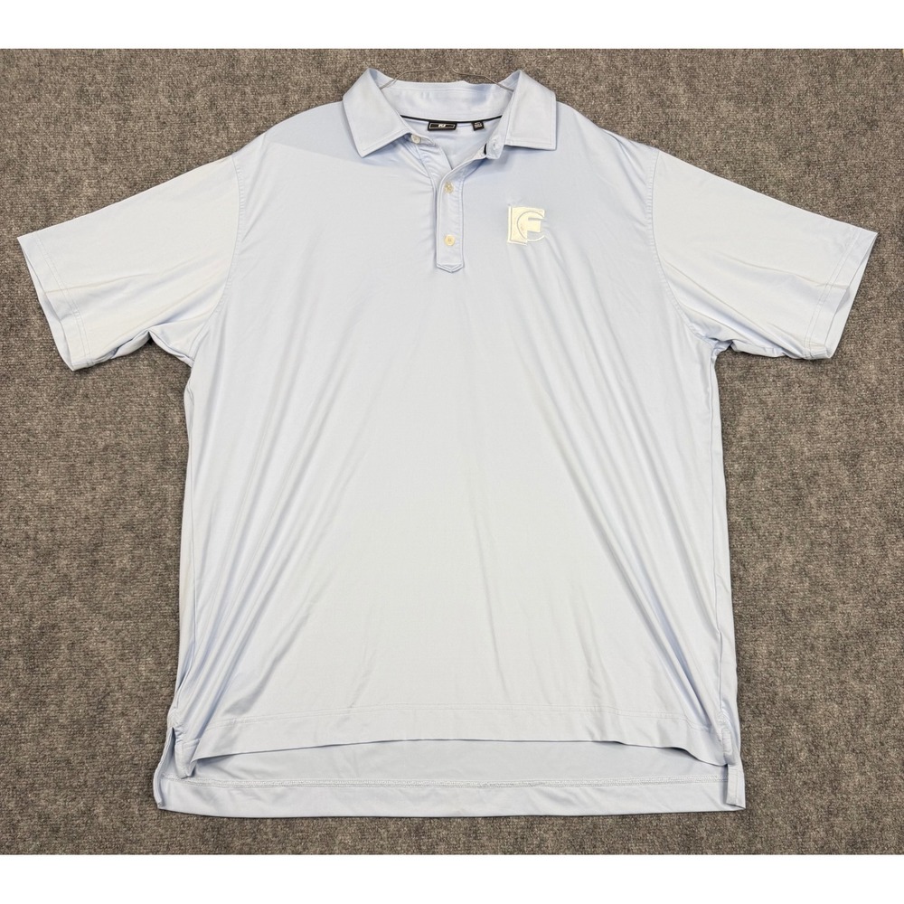 FootJoy Mens 2XL Light Blue ProDry Performance Golf Polo Shirt Short Sleeve FJ